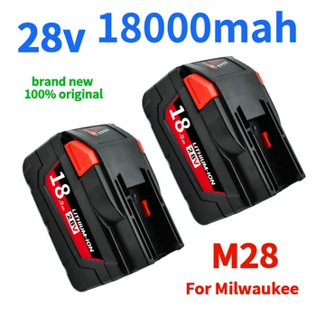 Super naujas 28V 18.0 Ah M28 Milwaukee baterija Li-Ion Bateriją Milwaukee 28V M28 48-11-2830 0730-20 Įrankis