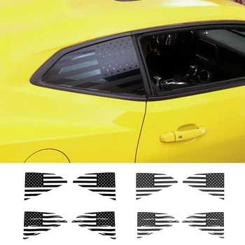 Automobilio Galinio Trikampio Lango Apdaila Padengti Apdaila Lipdukas, Skirtas Chevrolet Camaro 2017 2018 2019 2020 M. Anglies Pluošto Priedai