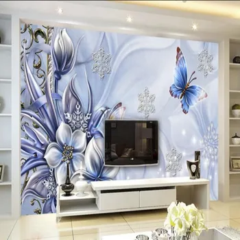Beibehang Užsakymą Tapetai Europos Stilius, Dekoratyvinis Drugelis Fone freskomis 3d Gyvenimo RoomTV Sienos 3d tapetai, Fone,