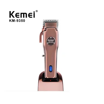 kemei plaukų kirpimo mašinėlės KM-9350 įkrovimo kemei plaukų žirklės kirpti mašina oilhead clipper plaukų drožyba LCD ekranas 300min naudoti