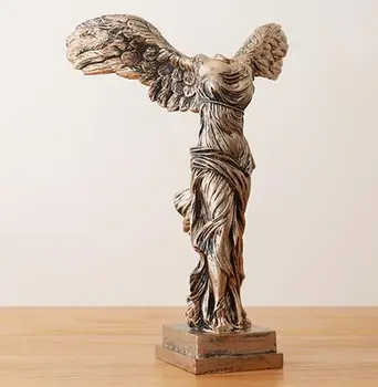 Europos klasikinis pergalės deivės skulptūra apdailos, Baldų modelį kambarys klasikinės Romos menas ir amatai, dideli skaičiai