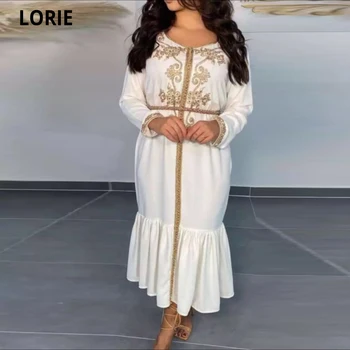 LORIE Veliūras Kryklė-Ilgis Maroko Caftan vakarinę Suknelę Dubajus Arabų Caftan Prom Šalis, Chalatai Elegantiškas Princesė Sławna Dress 2021