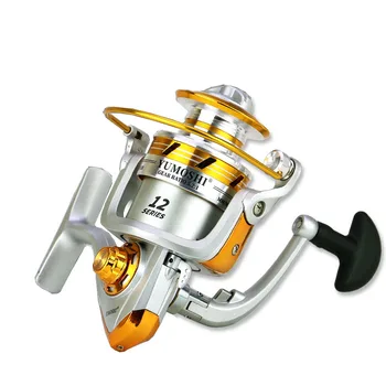 YUBOSHI Naujos Metalinės vielos taurės Verpimo Žvejybos Ritės Profesinė gali pakeisti Rankena EL1000-7000 serijos Gėlųjų vandenų Žvejybos Ritės 1
