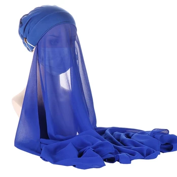 Šifono Hijab Šalikas Moterims Šydas, Momentiniai Hijab Musulmonų Ponios Islamas Hijab Šalikas Moteriška Musulman Wrap Skarelė 3