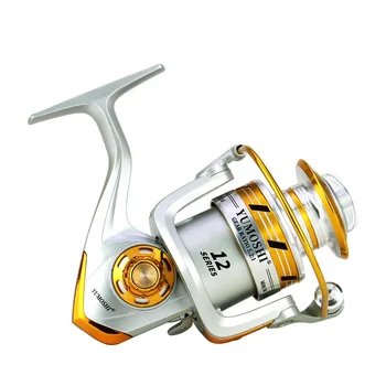 YUBOSHI Naujos Metalinės vielos taurės Verpimo Žvejybos Ritės Profesinė gali pakeisti Rankena EL1000-7000 serijos Gėlųjų vandenų Žvejybos Ritės 4