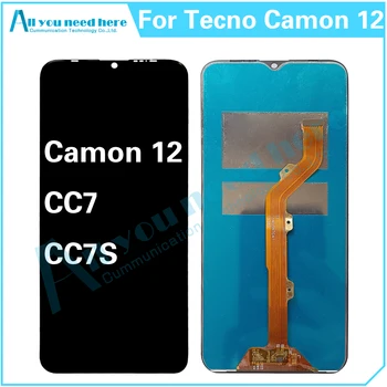 6.52 Colių Tecno Camon 12 CC7 CC7S LCD Ekranas Jutiklinis Ekranas skaitmeninis keitiklis Asamblėjos Camon12 Pakeitimo