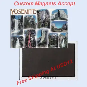 JAV Kelionės Magnetai Dovanos 78*54*3mm,Yosemite national Park, Kalifornijoje, JAV Atvirukas Magnetai 20353 Standžios Plokštės Turizmo Prisiminimai