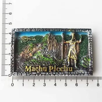 Peru Machu Picchu, Senovės Griuvėsiai, Turistinių Suvenyrų, Rankdarbių Magnetinis Lipdukas Šaldytuvas Magnetas 0
