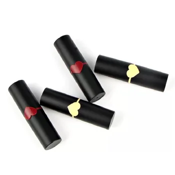 12.1 mm, Juodos spalvos Lūpų Balzamas Bakas Tuščias Apvalus Lūpų Vamzdelį, Plastikiniai Daugkartiniai Butelis Kosmetikos konteinerių Lip Stick Buteliai 50Pcs