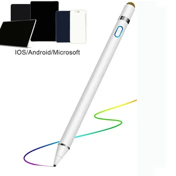 Universalus pieštukas Anti-pirštų atspaudų, Minkštas Plunksnų Capacitive ABS Stylus Pen Patvarus Sklandžiai Touch Ekranas Smartphonach, Tabletės