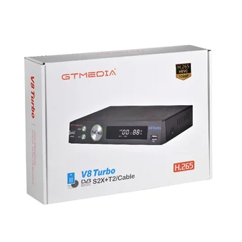 GTMEDIA V8 Turbo DVB-S/S2/S2X+DVB-T/T2/Kabelis/J. 83B Paramos CA kortelės lizdą ir kelių kambarių GTMEDIA V8 Turbo 0