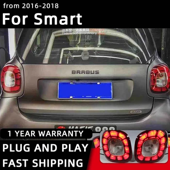 Automobilių Stiliaus galiniai Žibintai Smart W453 LED Uodega Lempos 2016-2018 užpakalinis Žibintas DRL Priekiniai Posūkio Signalo Automobilių Priedai, Galinis žibintas