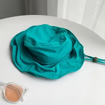 UV Apsauga vientisos Spalvos Kvėpuojantis Moterų Vasaros Saulės Skrybėlę Kasdieniame Gyvenime 0