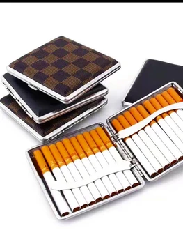 Aukštos klasės cigarečių dėžutė kūrybos apversti metalo cigarečių dėžutė cigarečių aksesuarai dovanos (išskyrus cigaretes)