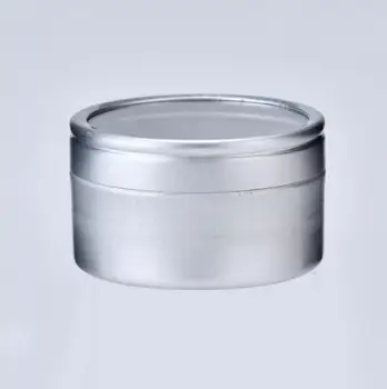 10g Tuščias kosmetikos mėginio aliuminio kremas konteineris su lango užsukamu dangteliu, mažų lūpų, gali lūpų balzamas stiklainius LX1308