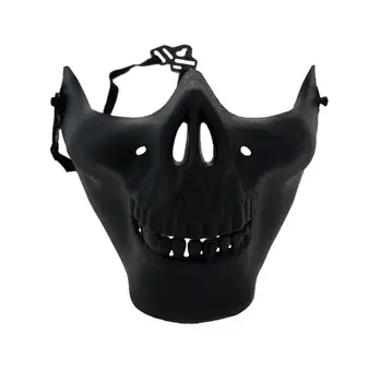 50pcs Halloween Mask Kaukolės Skeletas CS apatinėje Veido apsaugos Cosplay Maskuotis Šalis, Kostiumai, Rekvizitas, Vintage Gold Ruda