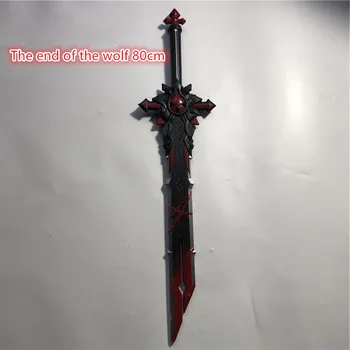 Projekto Genshin Poveikio kardas 1:1 pabaigos vilkas Peilis, kardas cosplay Prop ginklas Rekvizitai Peilis 80cm 0