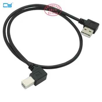 Teisė Kampu USB 2.0 A Male USB-B 90 kampu Vyrų Spausdintuvas, skeneris 90 laipsnių kabelį 1m/3ft 0,5 m