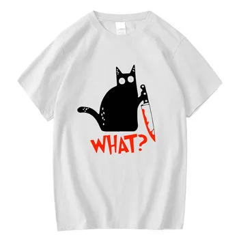 FPACE aukštos kokybės marškinėliai 100% medvilnė, peilis katė spausdinti Trumpas rankovės prarasti Atsitiktinis o-kaklo Juokinga vyrų marškinėliai tee vyrų tshirts viršūnės
