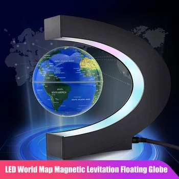 Magnetic Levitation Plūduriuojantis Pasaulyje Elektroninės Antigravity Lempos Kūrybos Dovanos Naujovė Magnetic Levitation Pasaulyje Led Pasaulio Žemėlapis