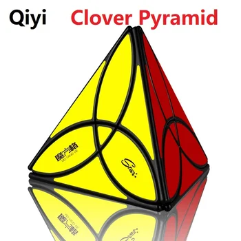 Naujausias QiYi MoFangGe Dobilų Piramidės Magic Cube 3 Lapų Tetrahedron Cubo Magico 4 Spalvų Dėlionė, Žaislai, Dovanos Vaikams, Dovanos Vaikams