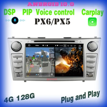 px6 balso kontrolės Android 10.0 Automobilių GPS dvd vaizdo Grotuvas toyota camry aurion 2006-2011 su 4 wifi+128G carplay 