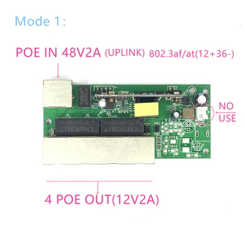 Reverso galia Spardytis POE switch POE Į/OUT5V/12V/24V 90W/5=315W 100 mbps 802.3 45+78 - DC5V~35V tolimojo serijos Jėga POE 0
