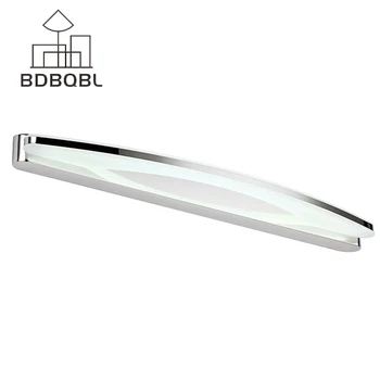 BDBQBL Modernios LED Veidrodis Šviesos Šiaurės Stiliaus Baltos Sienos Lempos Nerūdijančio Plieno Art Deco Makiažo Veidrodėliai Žibintai Miegamasis Vonios kambarys