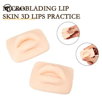 Lūpų Oda 3D Lūpų Praktikos Silikono Odos permanentinis Makiažas PMU Žmogaus Lūpų Elastingumą Pradedantiesiems Mokymo Tatuiruotė
