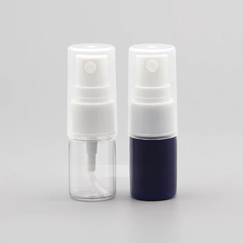 50pcs Mini Plastiko Permatomas/Mėlyna 6ml Mažas Tuščias Purškimo Butelis Už makiažą Ir Odos Priežiūros Daugkartiniai Butelis įrankiai, Naują atvykimo