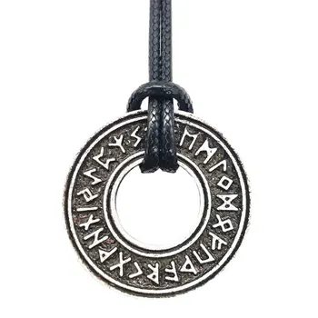 10vnt Viking Islandų Skandinavų Runos Papuošalai Amuletas, Pakabučiai, Karoliai Vyresnysis Futhark Rune Talismanas 0