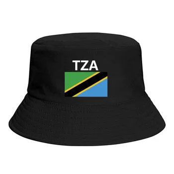 Tanzanijoje Vėliavos Kibirą Skrybėlės Spausdinti Cool Gerbėjai Saulės Pavėsyje, Paprastas Klasikinis Lauko Vasaros Žvejys Kepurės Žvejybos Bžūp