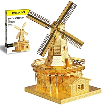 OLANDIJOS vėjo malūnas 3D Architektūros Modelis statyba Žaidimai Dėlionės Amatų Rinkiniai dėlionės dėžė