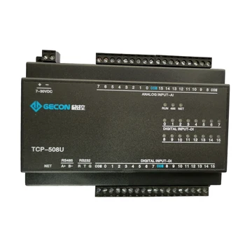 16AI analoginis įsigijimo 16DI perjungti įvesties Ethernet IO modulis RS-485 232 PLC pratęsimo, parama MODBUS-RTU MODBUS-TCP protokolas