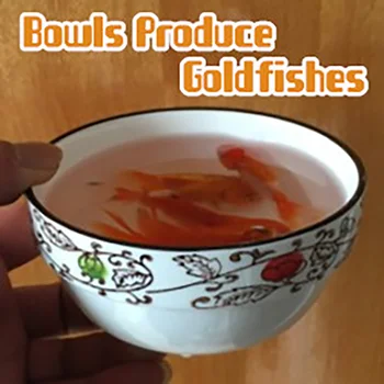 Kaušeliai Pagaminti Goldfishes Magija Gudrybės Tuščias Dubuo Žuvų Pasirodo Magia Magas Etape Gatvės Iliuzijų Gudrybėmis, Mentalism Rekvizitai 0