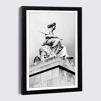Juodos spalvos Nuotraukų Rėmelis Statula Seksuali Moteris Drobės Tapybos 5x7 8x12 Colių Medienos Paveikslėlio Rėmelį, Šiaurės šalių Sienos, Namų Apdailos Paveikslėlio Rėmelius