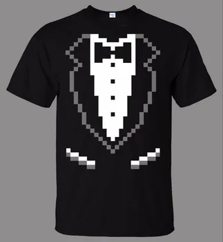 Naujas Trumpas Rankovės Vyrų Crazy T Shirts 8-Bitų Smokingas T-Shirt - Tiesiogiai Iš Pardavėju Juokinga Tee Marškinėliai Vyrams Skaitmeninis Spausdinimas