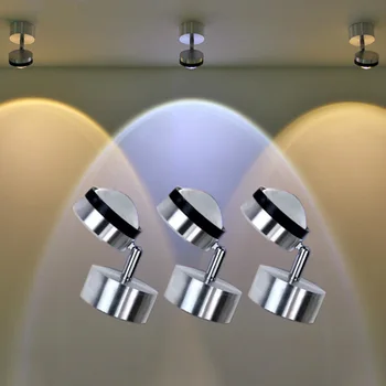 Naujas 3W Modernios LED Sienų apšvietimo AC85-265V Namų Vonios kambarys, Miegamasis Paviršiaus Sumontuoti Led Siena lempos, Led Spot light Namų/KTV/baras