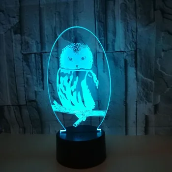 Mielas Olw Formos LED 3D Naktį Šviesos Spalvinga Stalo Lempa Kambario Dekoro Vaikams, Kūdikiams, Vaikams, Žaislų, Dovanų