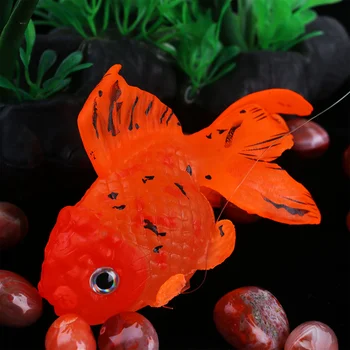 Akvariumas Dirbtinis Bako Apdailos Netikrą Dekoro Siliconegoldfish Ornamentu Šviesos Juda Slankiojo Žuvų Kraštovaizdžio Papuošalai