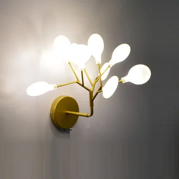 Šiuolaikinių LED Žibintai, Stilingi Medžio Šaką Lempos Dekoratyvinis Firefly Sienos Sconce Apšvietimas