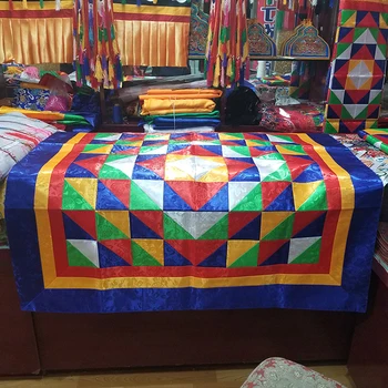 didmeninė Budistų tiekimo Tibeto Budizmo šeimos namų Šventykla, Katmandu Sujungimas Siuvinėjimo Buda Altoriaus Stalo padengti audiniai Deco
