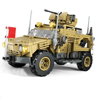 WW2 Karinis Modelis M-ATV Ratų Stabdžių-Mano Anti-Pasala Transporto priemonių Surinkimo Papuošalai Statyba Blokai, Plytos, Žaislai, Dovanos