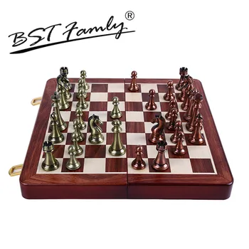 Šachmatų Rinkinį Kirsite Metalo Šachmatų Karalius Aukštis 67mm Mediniai sofos šachmatų lentos Nešiojamų Šachmatų Žaidimas Vaikams, Suaugusiesiems Dovanų I6