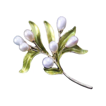 Elegantiškas Gėlių Dizainas Perlų Sagė Parametrai telefono Priedų(Be Perlamutro)Moterims 