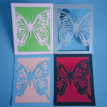 Naujas drugelis tuščiaviduriai foto rėmelis metalo pjovimo miršta užrašų knygelė iškilumo kortelės apdailos sprendimus 