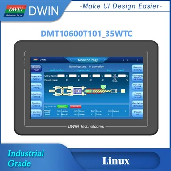 DWIN Pramonės Linux Protingas Ekranas 10.1 Colių 1024*600 IPS Capacitive Touch Panel QT Aplinkos RS232 ir RS485 Pritarė