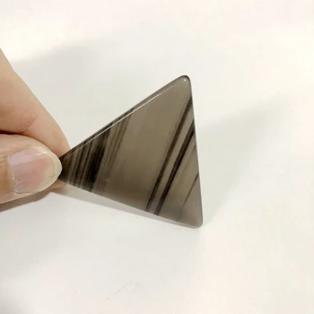 Didmeninė 1pcs Natūralių AAA Kokybės Ledo Obsidianas 52mm Trikampis Prarasti Akmens Karoliukai,4,5 mm Storio