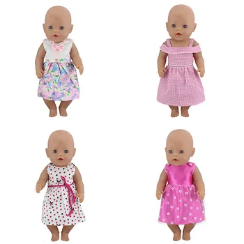 Naujas Mados Suknelė Lėlės Drabužiai Tinka 43cm baby Lėlės drabužiai atgimsta Lėlės Priedai
