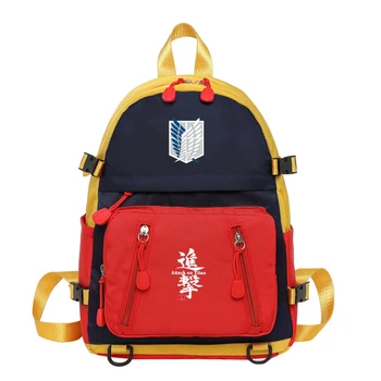 Mados Ataka Titan nylon kuprinė kelionės krepšys tendencija kontrasto spalvų laisvalaikio kuprinė studentų kietas mokyklos maišą